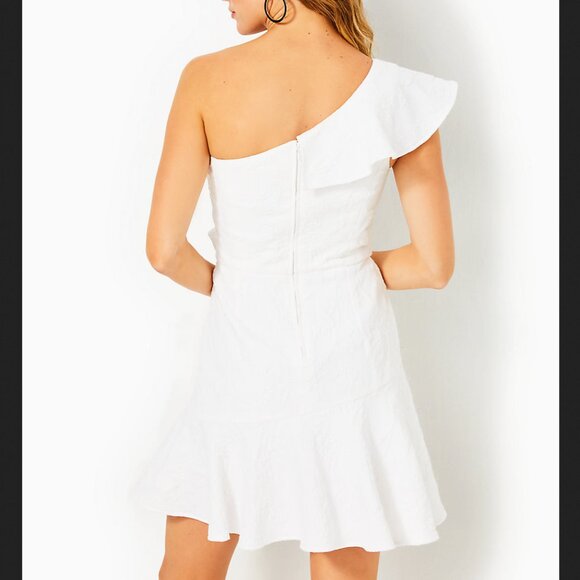 Lilly Pulitzer Arlana One-Shoulder Romper 16 - Picture 5 of 5